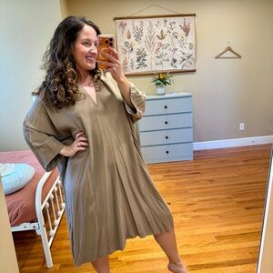 Miranda Bennett Studio Tan Neutral O’Keefe Maxi Dress OS